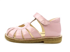 Angulus rosa sandal med hjerte, glitter og lak